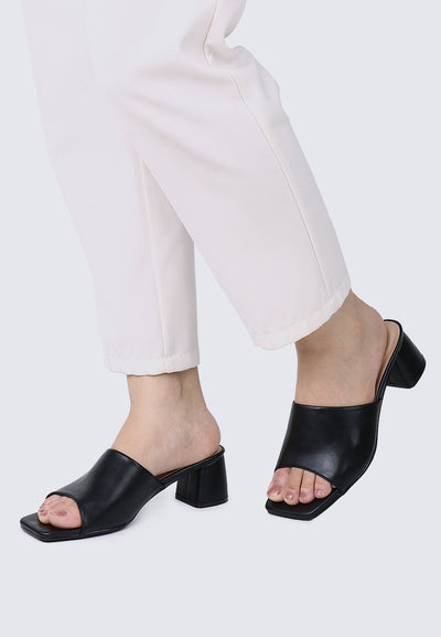 Karissa WideFit Comfy Heels In Black