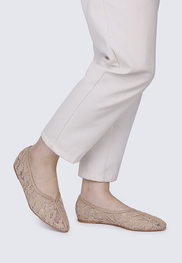 Peony Comfy Ballerina In Nude