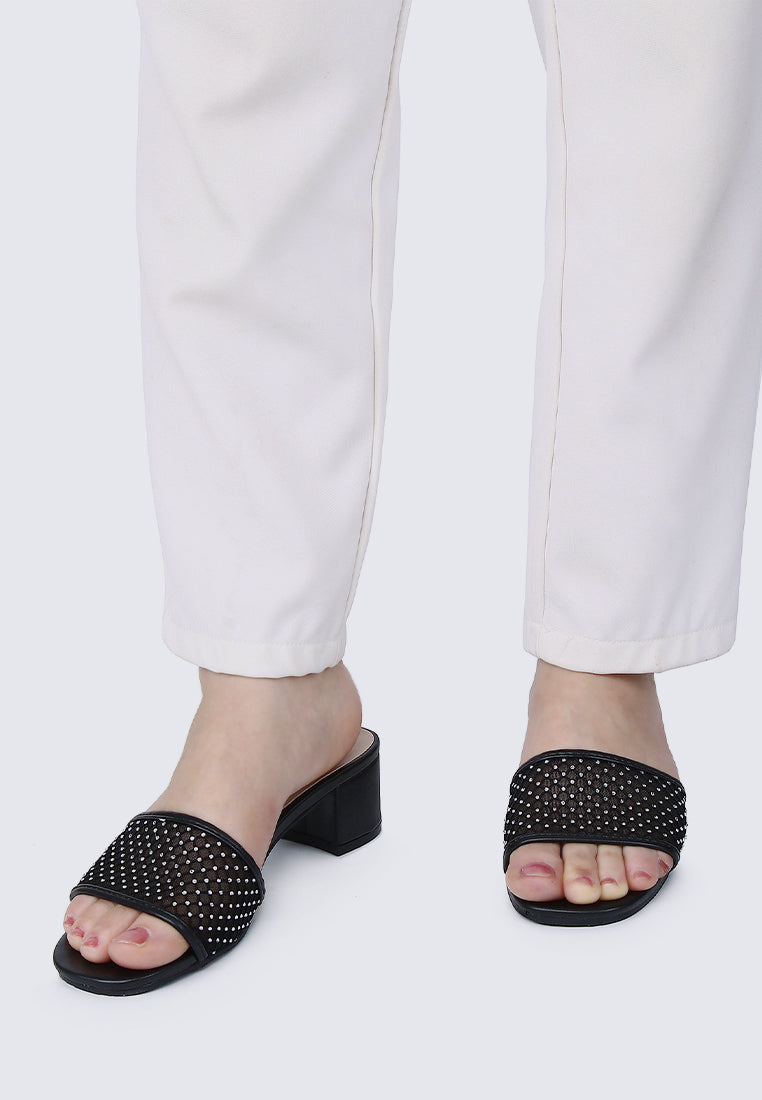 Ayla Comfy Heels In Black