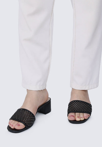 Ayla Comfy Heels In Black