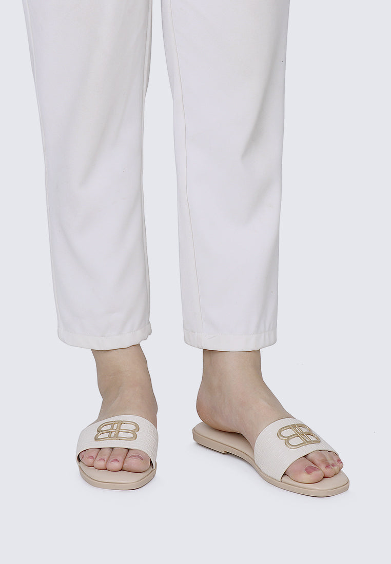 Ines Comfy Sandals In Beige