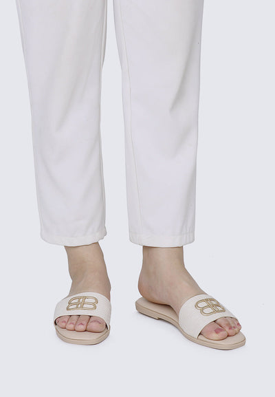 Ines Comfy Sandals In Beige