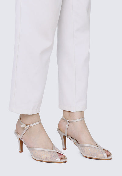 Ravenna Comfy Heels In Nude