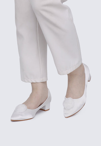 Sereia Comfy Heels In Ivory