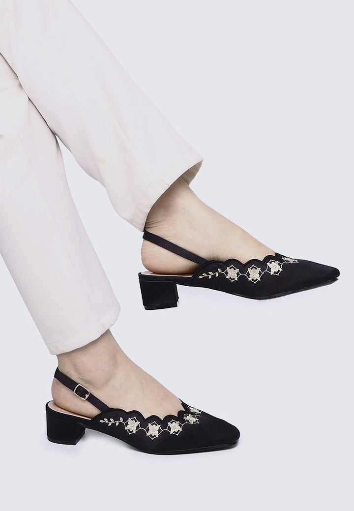 Anastasia Comfy Heels In Black