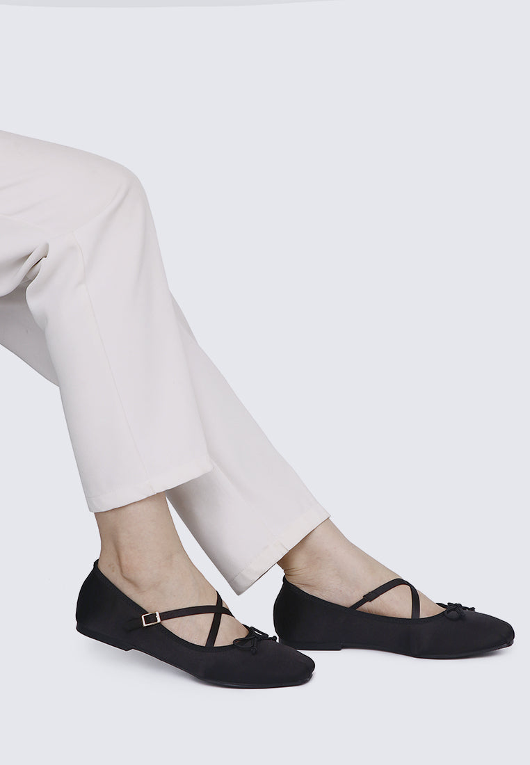 Erino Comfy Ballerina In Black