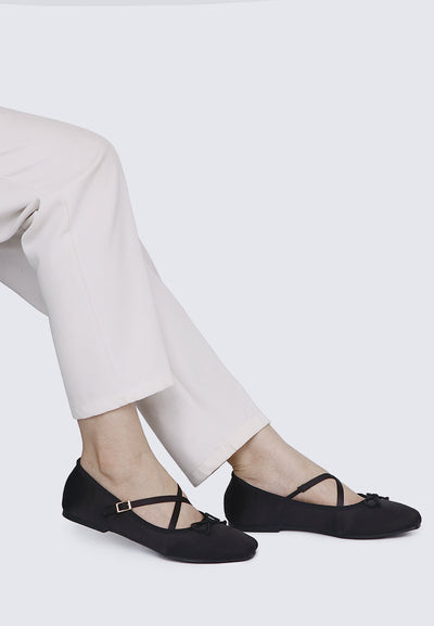 Erino Comfy Ballerina In Black