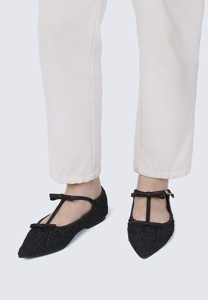 Adelaide Comfy Ballerina In Black