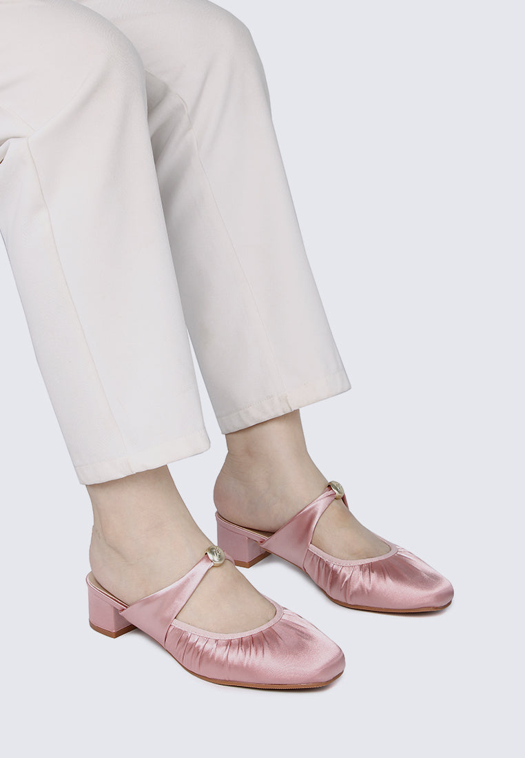 Loue Comfy Heels In Pink