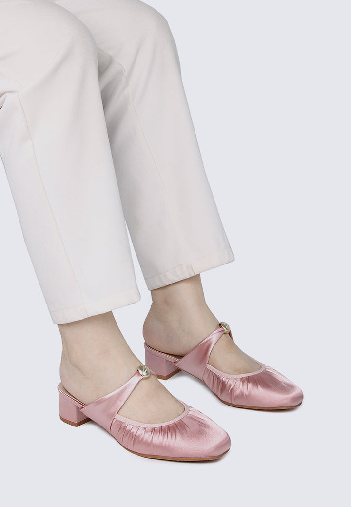 Loue Comfy Heels In Pink