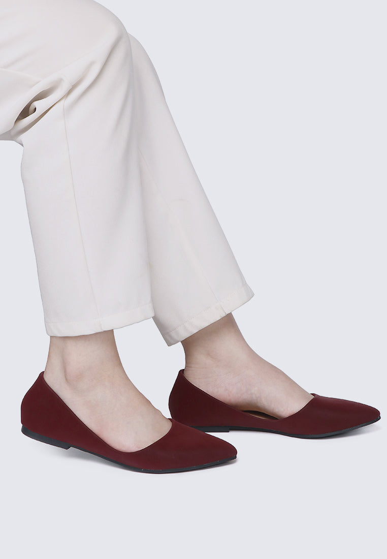 Cece 2.0 Comfy Ballerina In Maroon