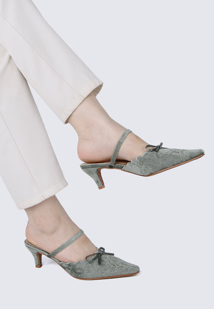 Lisbeth Comfy Heels In Green