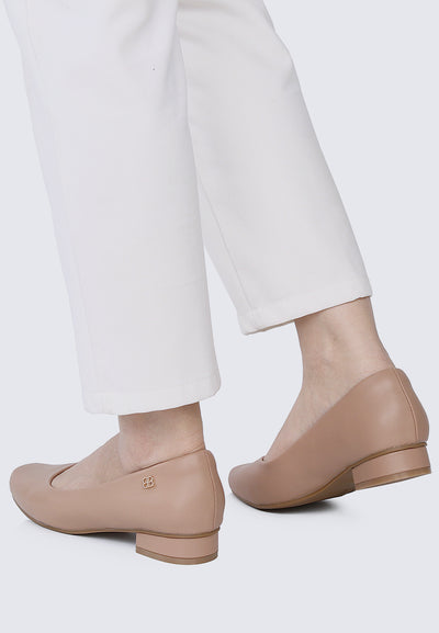 Vyan Comfy Pumps In Almond