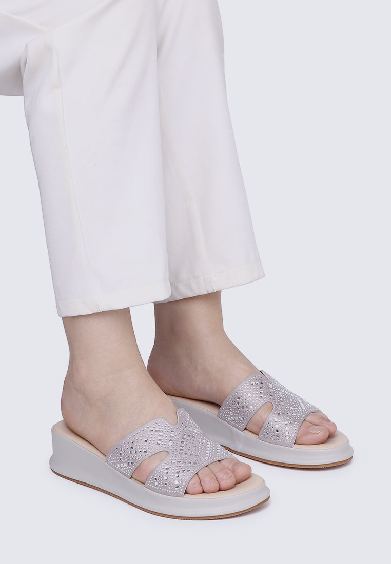 Gentle Feet Comfy Wedges In Grey