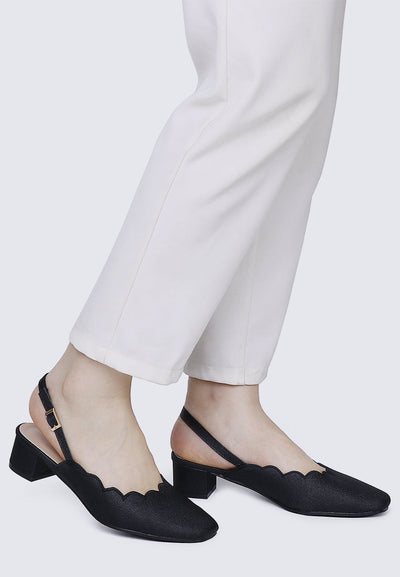 Lizzy Comfy Heels In Black