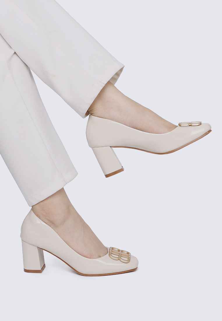 Phyllis Comfy Heels In Almond