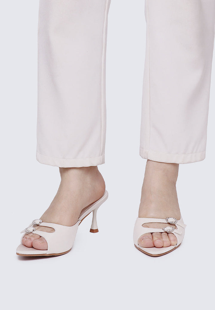 Vivara Comfy Heels In Ivory