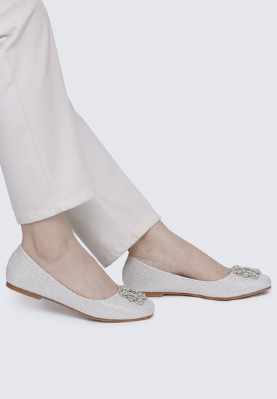 Maribel Comfy Ballerina In Ivory