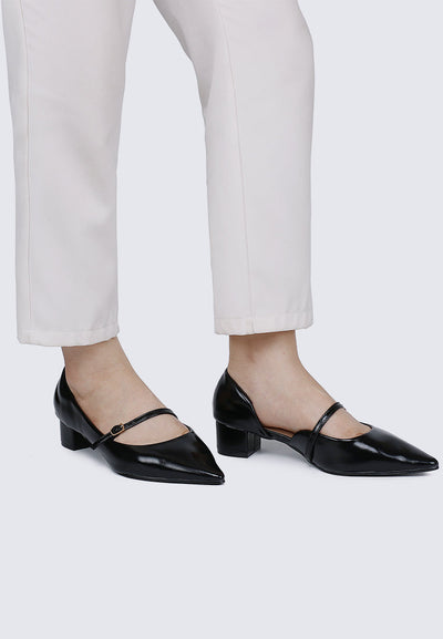 Catherine Ultra WideFit Comfy Heels In Black