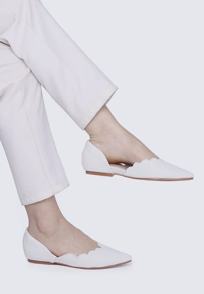 Wanisha Comfy Ballerina In Ivory