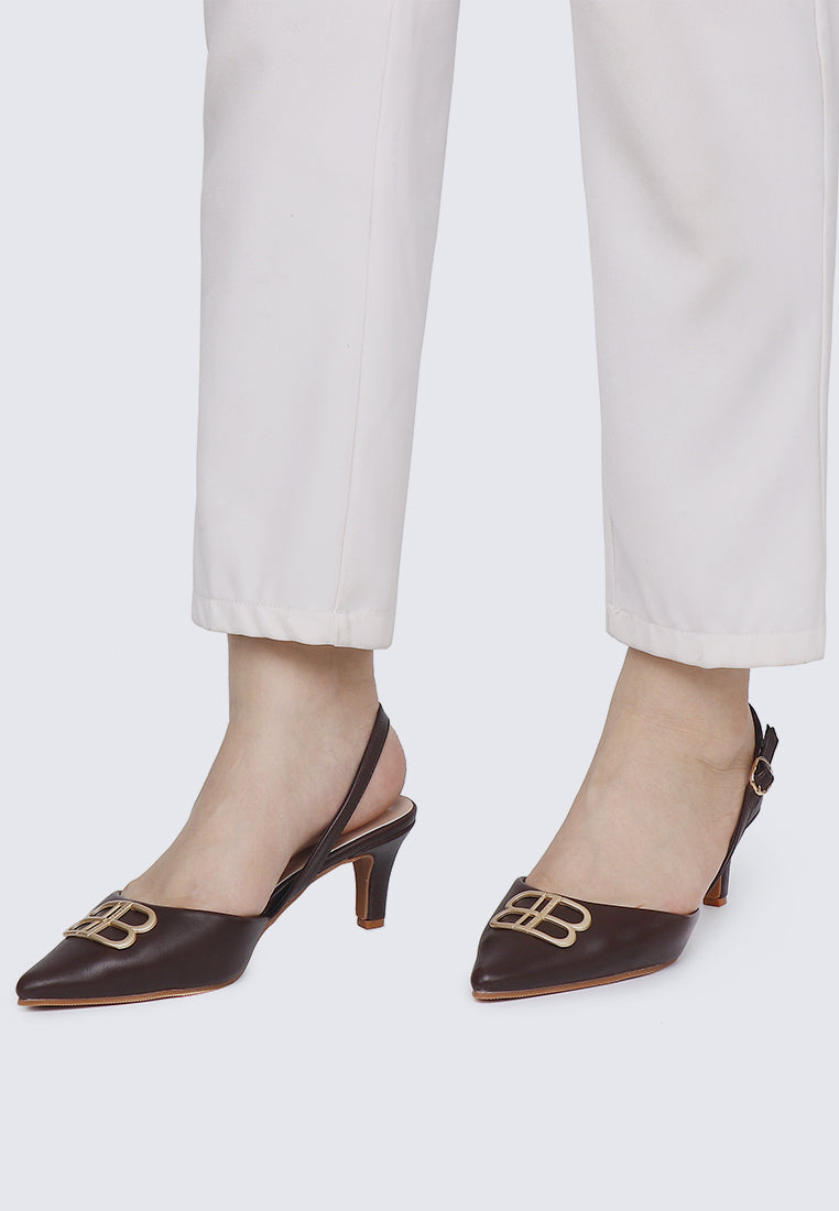 Portia Comfy Heels In Espresso