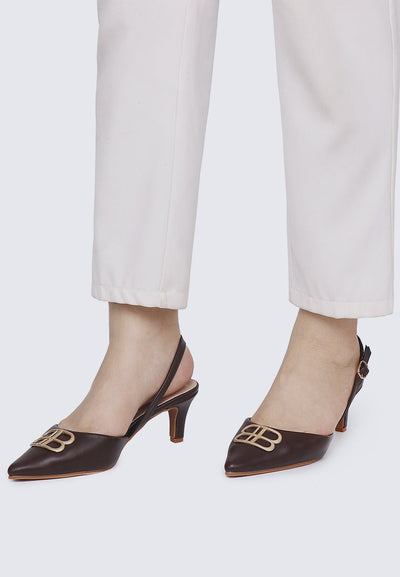 Portia Comfy Heels In Espresso