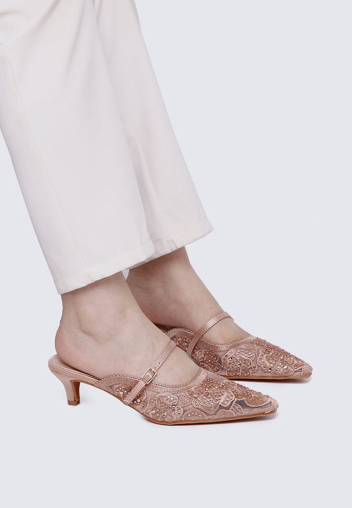 Améa Comfy Heels In Dusty Pink