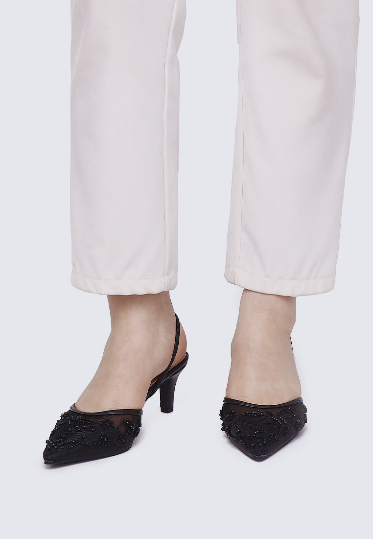 Elowen Comfy Heels In Black
