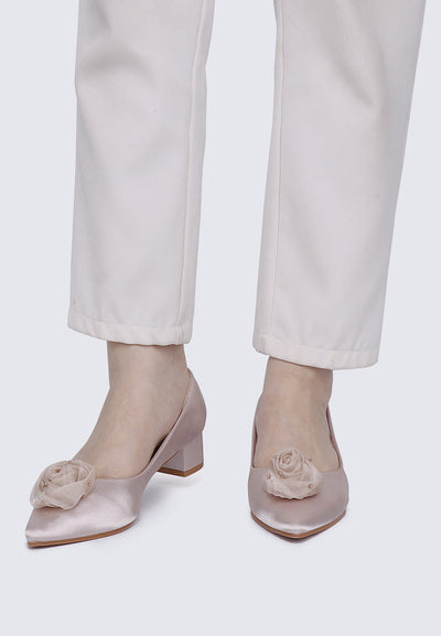 Sereia Comfy Heels In Champagne