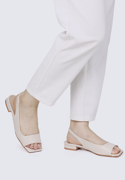 Eliz Comfy Sandals Beige