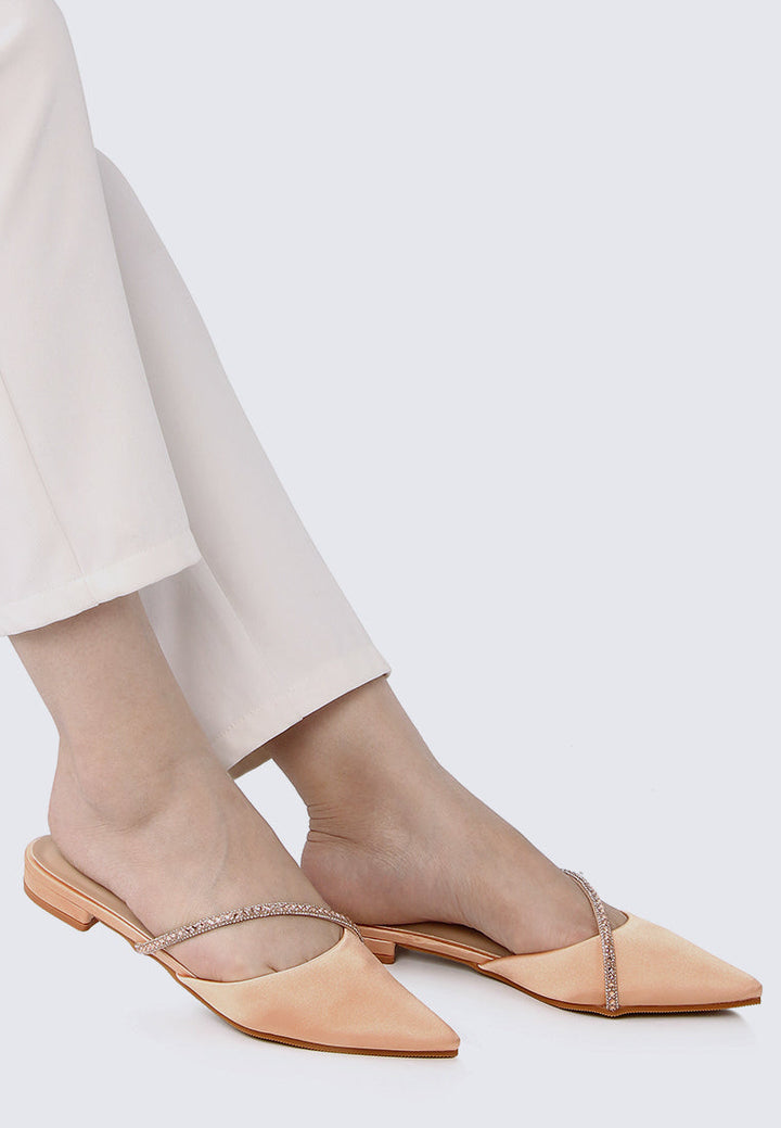 Vion Comfy Ballerina In Champagne