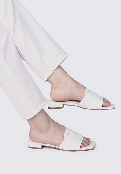 Michelle Comfy Sandals In White