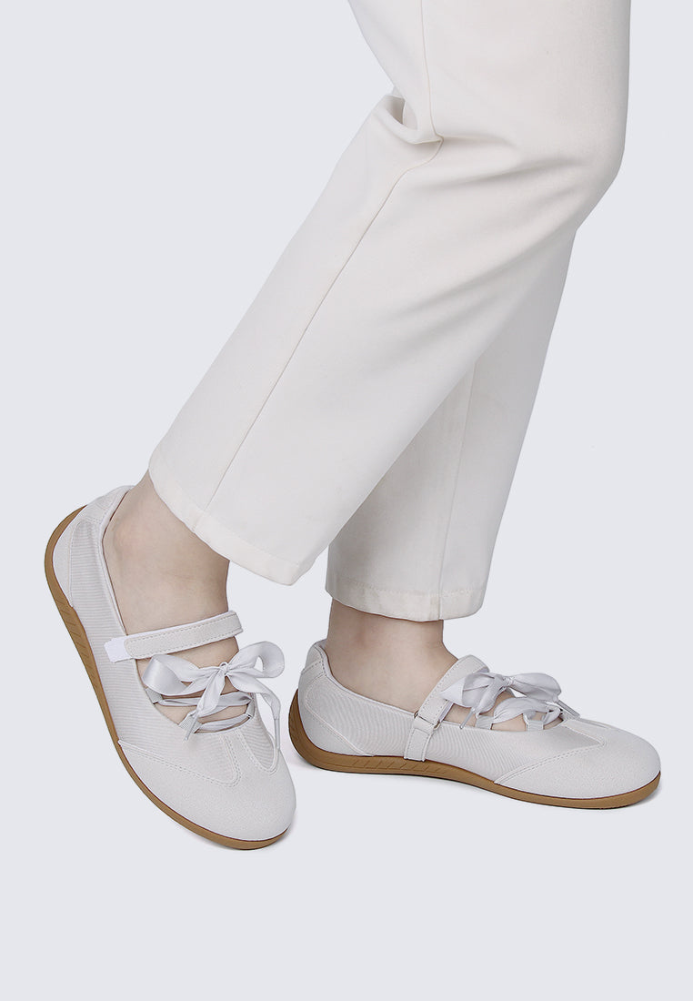 Luluna Comfy Ballet Sneakers In Silver