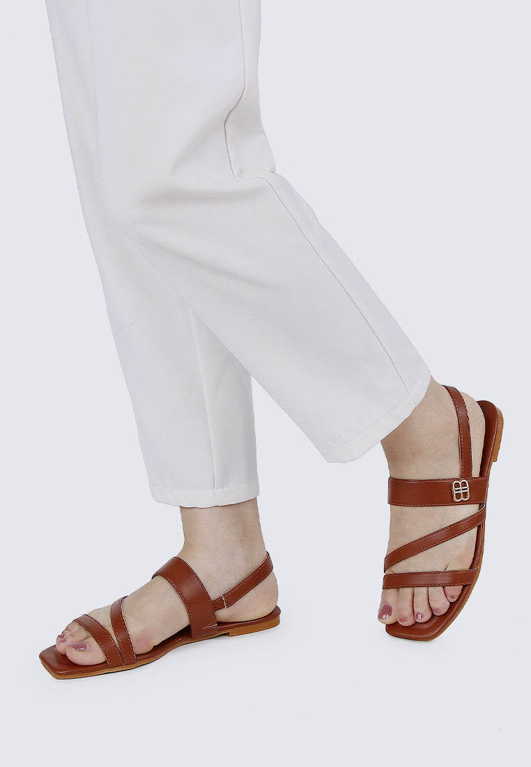Bellissa Comfy Sandals In Brown