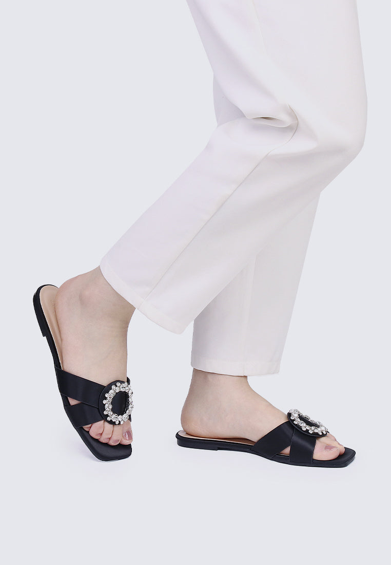 Charlie Comfy Sandals In Black