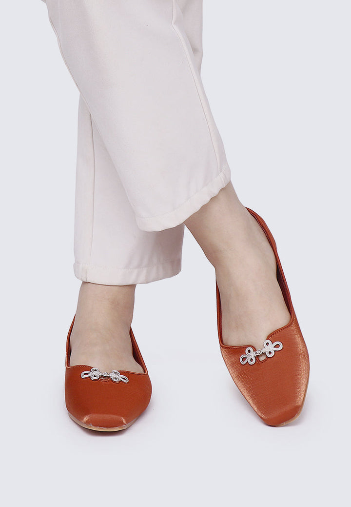 Anvera Comfy Ballerina In Cinnamon
