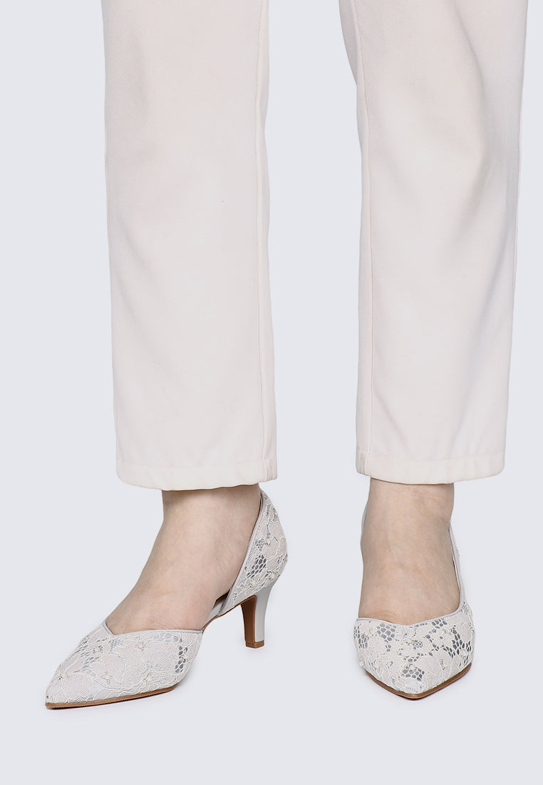 Kassia Comfy Heels In Silver