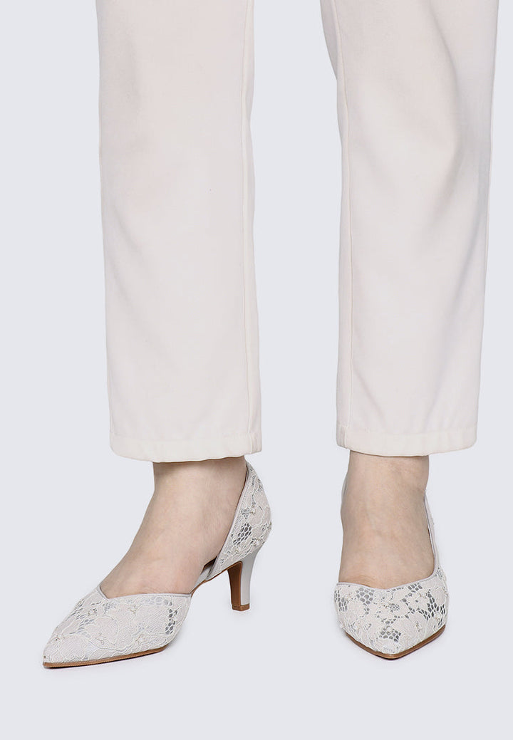 Kassia Comfy Heels In Silver