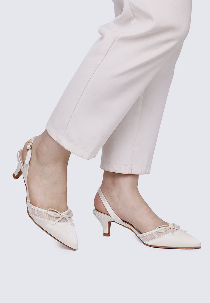 Ivelle Comfy Heels in  Ivory