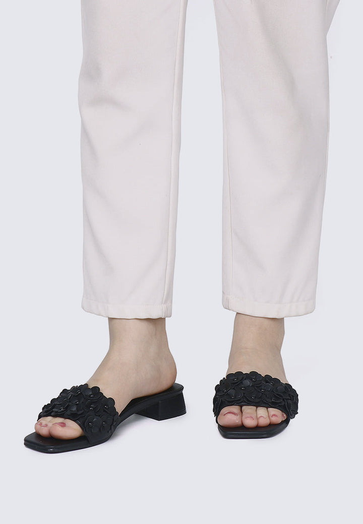 Corinne Comfy Sandals In Black