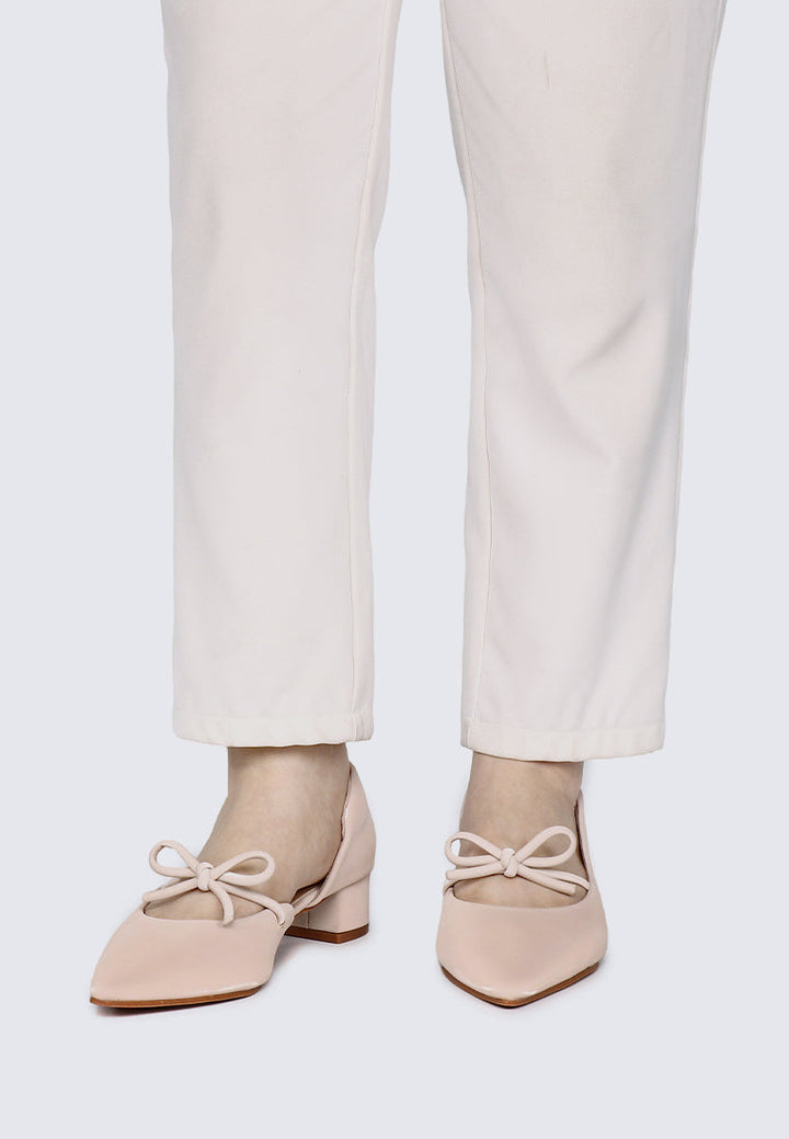 Vivienne Comfy Heels In Nude