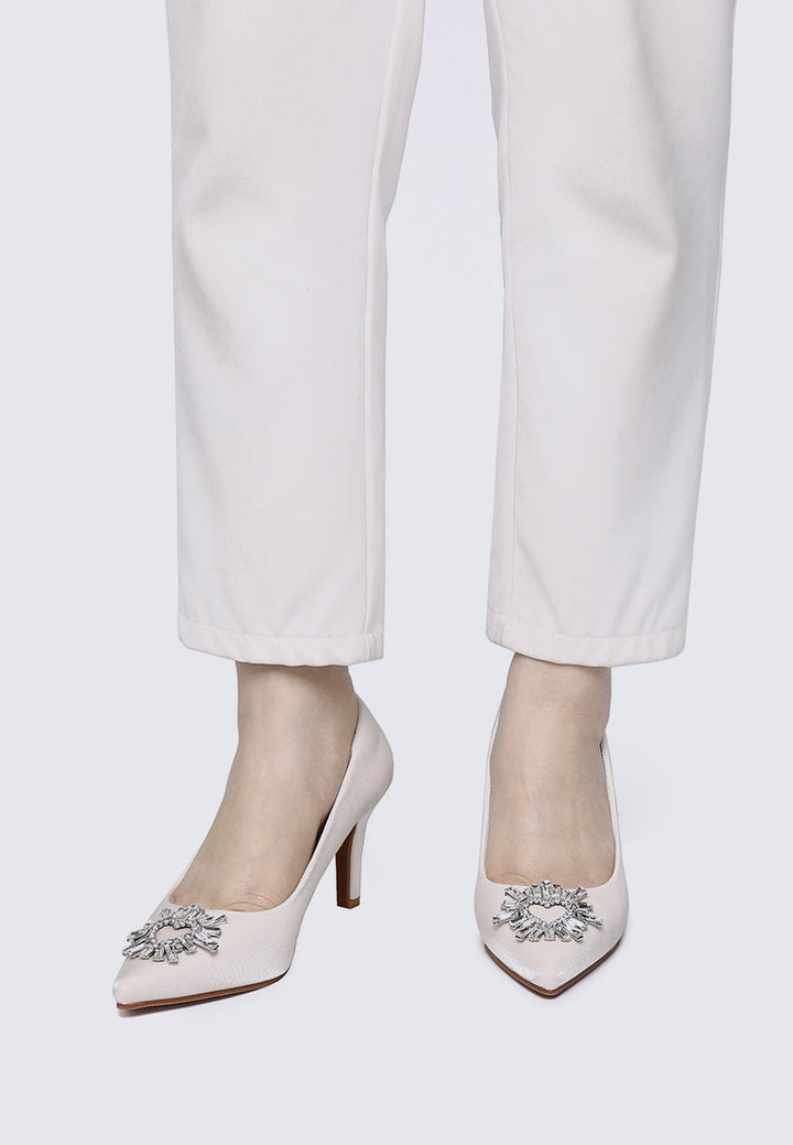 Heartina Comfy Heels In In Ivory