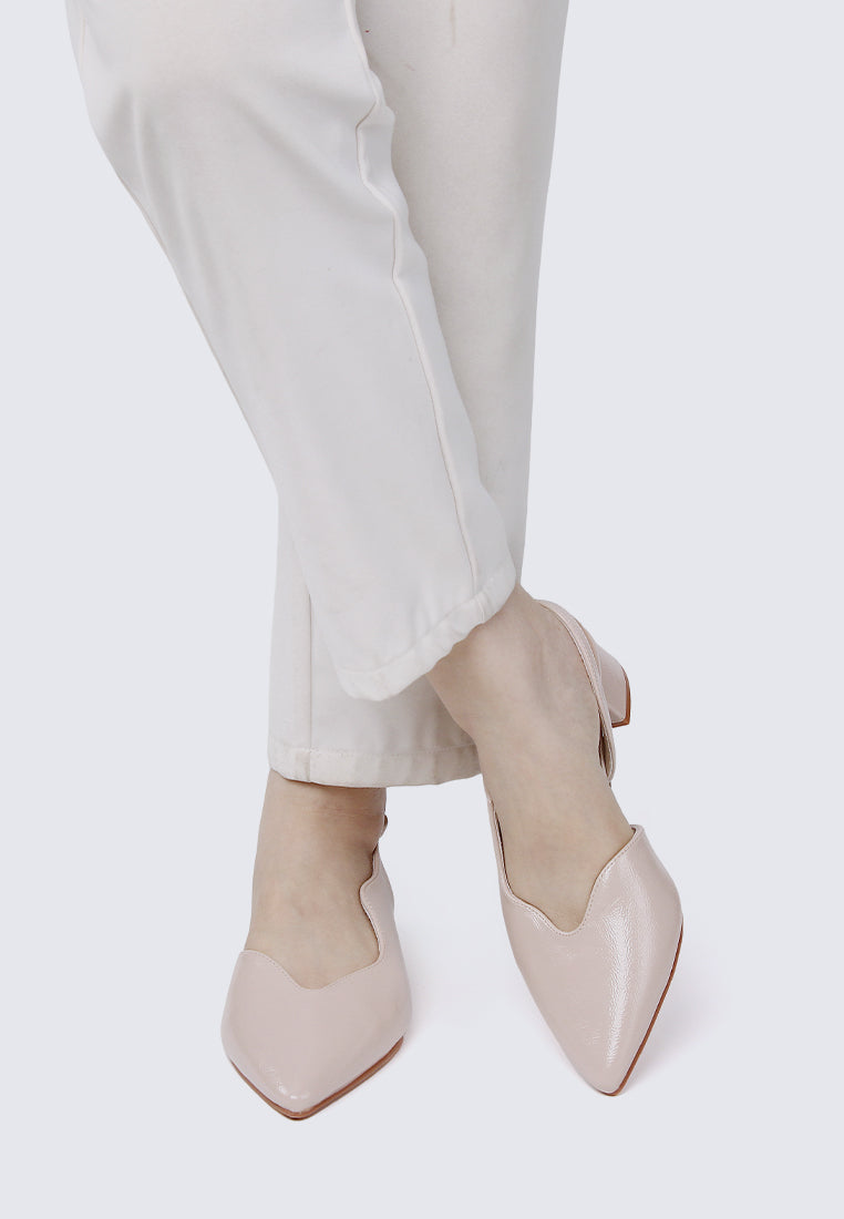 Linnea Ultra WideFit Comfy Heels In Almond