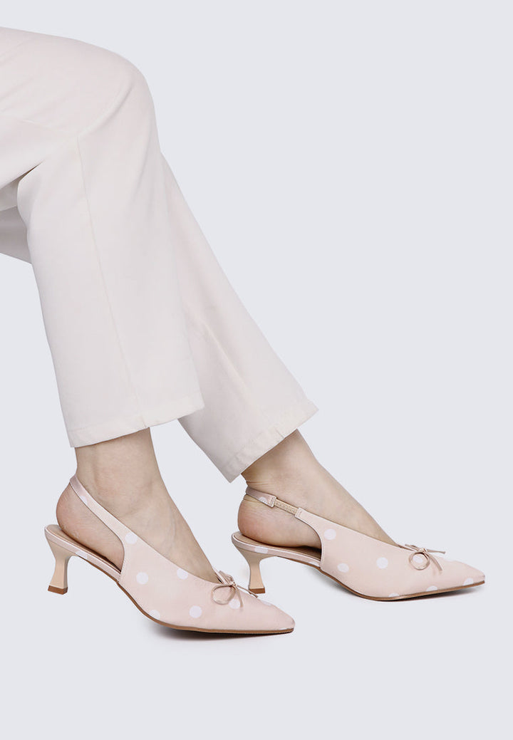 Velora Comfy Heels In Nude