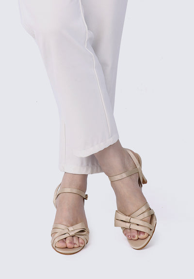 Melissa Comfy Heels In Almond
