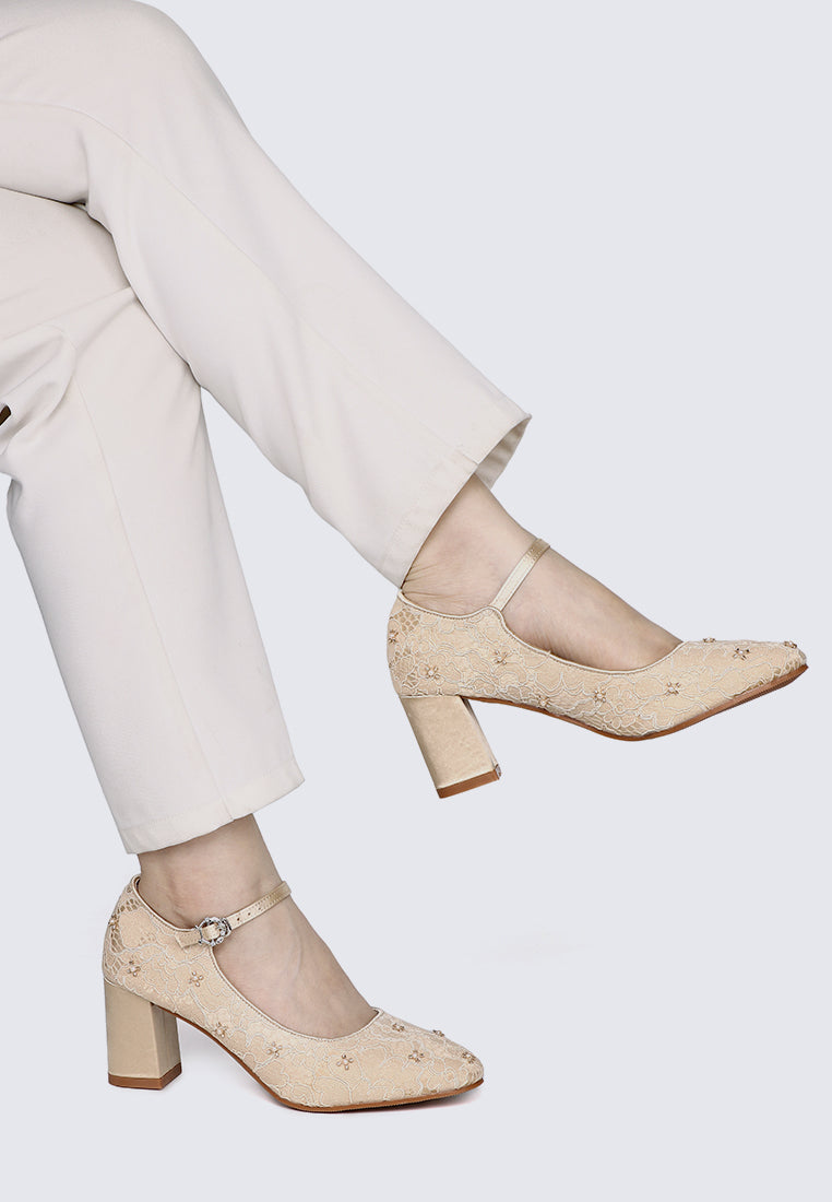 Candrea Comfy Heels In Nude