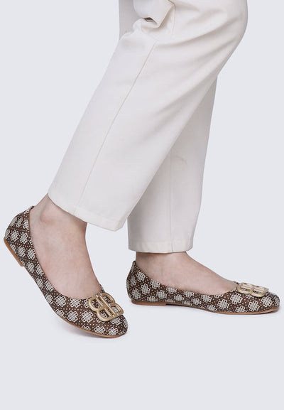 Melati Comfy Ballerina In Espresso