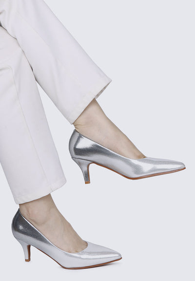 Maureen Comfy Pumps In Silver