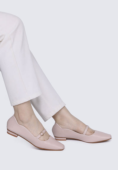Romans' Cupid Comfy Ballerina In Nude