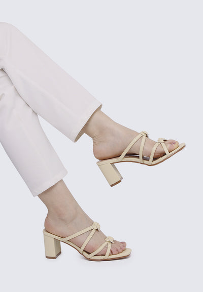 Rosina Comfy Heels in Buttercream